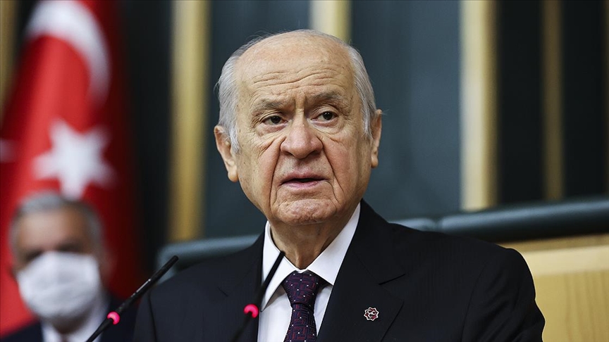 Bahçeli, partisinin grup toplantısında konuşuyor