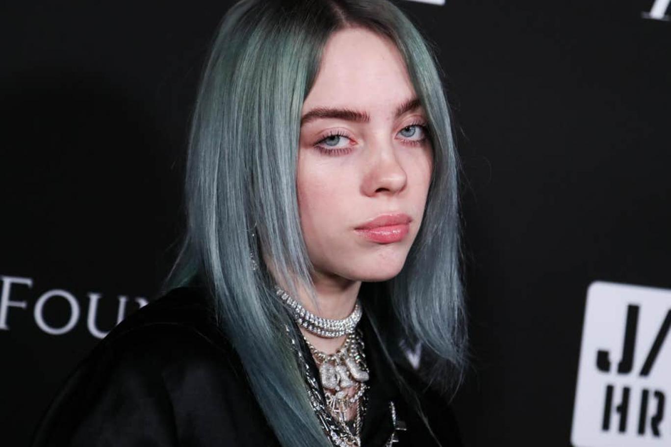 billie eilish baskılı sweatshirt