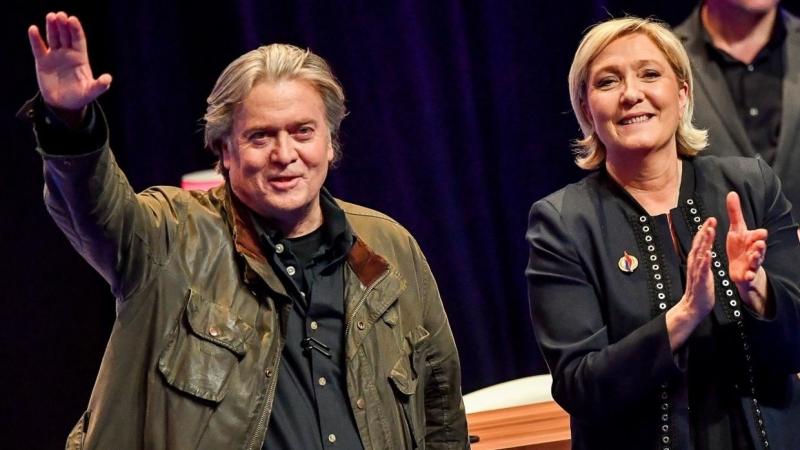 Marine Le Pen ve Steve Bannon