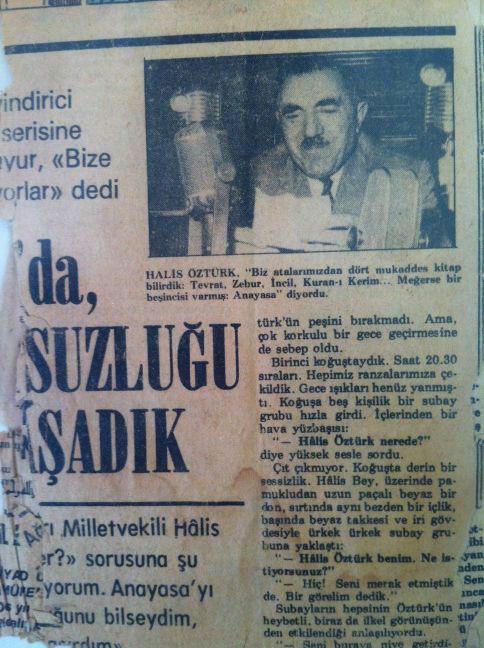 Halis Öztürk'ün -Bilseydim Anayasa ayaklarımın altında çiğnemezdim ifadesi haber olmuş,.jpg