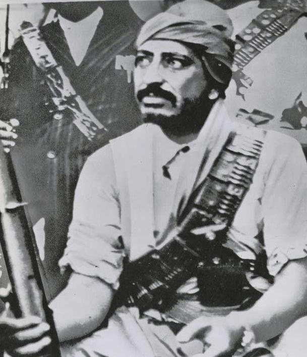 Devrik Imam Kral  Muhammed el Bedr, cumhuriyet nejimine karşı isyan sırasında -31 Ekim 1962.jpg