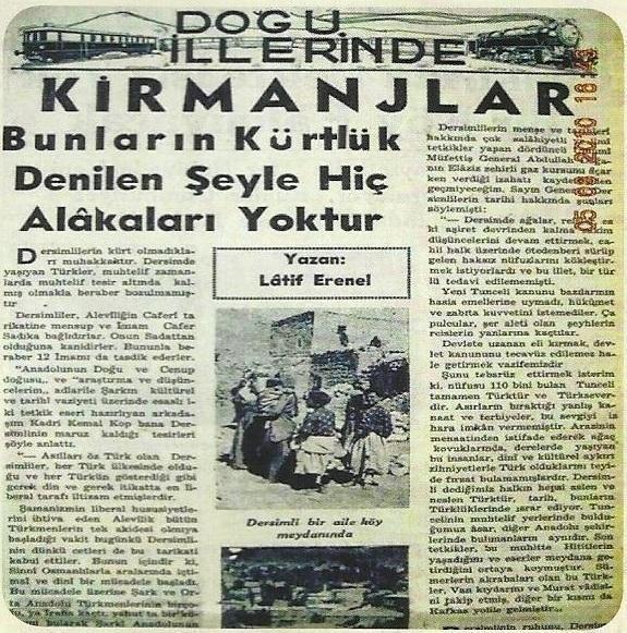 Kırmanjların Kürt olmadıklarına dair bir gazete yayını.jpg