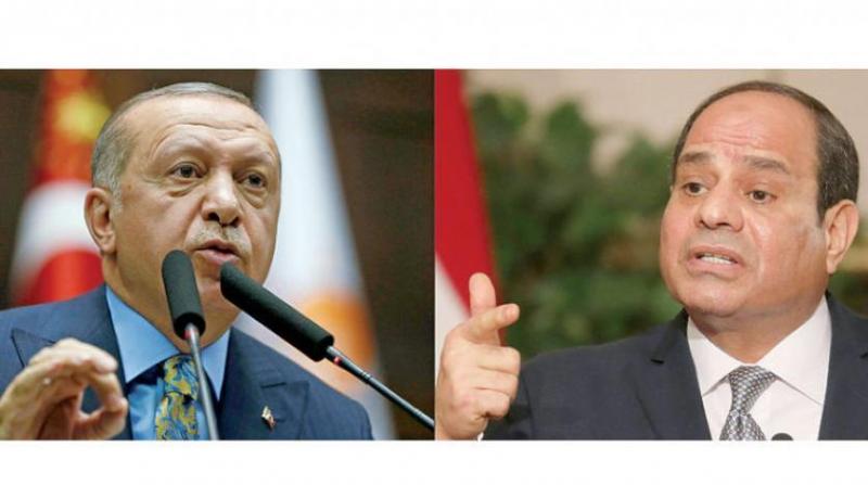 Erdoğan ve Sisi-İki ülke arasındaki görüşme maddelerinden biri de Ihvan'ın geleceği .jpg