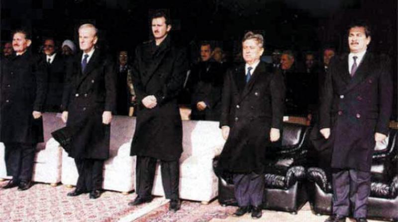 Hafız Esad, Beşar Esad ve Abdulhalim  Haddam-kaynak-Şark'ül Avsat .jpg