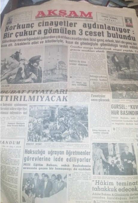 AKŞAM GAZETESİ-5 HAZİRAN 1960-KORKUNÇ CİNAYETLER AYDINLANIYOR.jpg