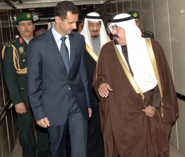 Suriye Cumhurbaşkanı Beşar Esad ve eski Suudi Kralı Abdullah,yeni  ilişki kuruluyor.jpg