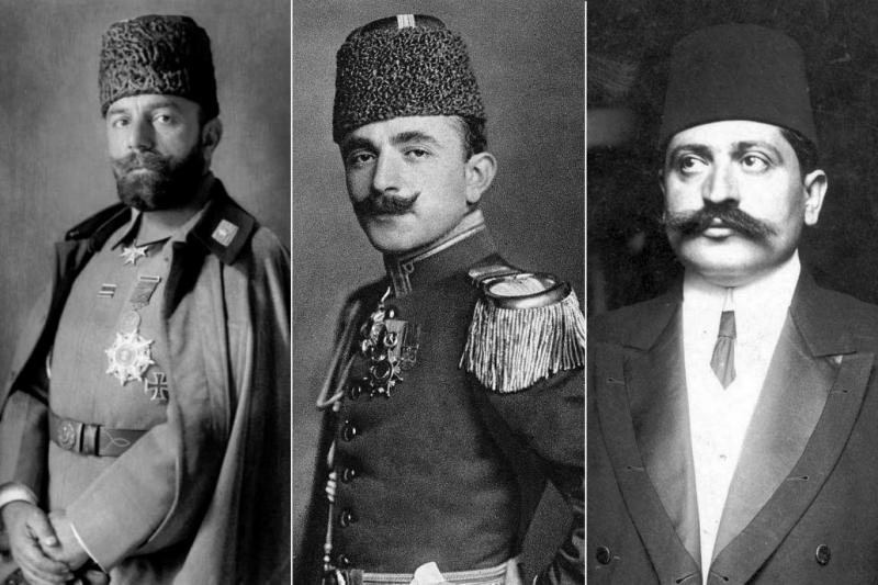 (Soldan sağa) Cemal Paşa, Enver Paşa ve Talat Paşa.jpg