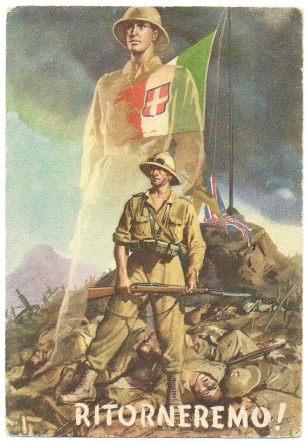 İtalyanları Doğu Afrika'daki yenilginin intikamını almaya çağıran 1941 propaganda afişi.jpg