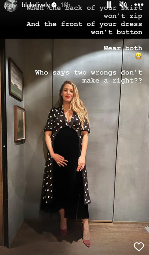 Lively'nin şubat ya da martta doğum yapması bekleniyor (Instagram / Blake Lively)