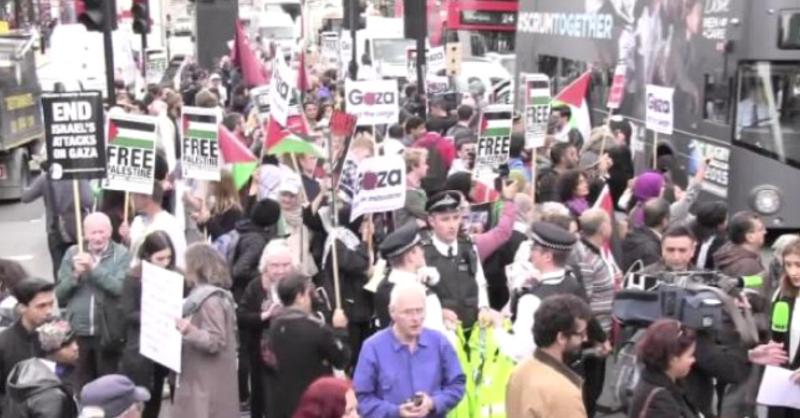 Londra-israil zulmü protesto edilmişti. yıl 2015.jpg