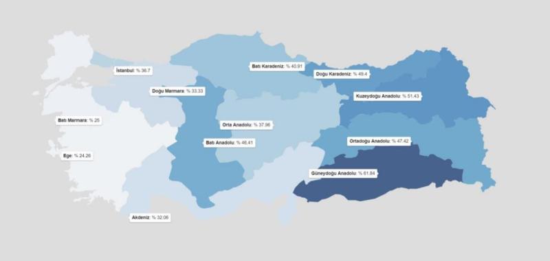 Harita 13.  Türkiye’de evin reisinin erkek olduğunu belirtenlerin coğrafi dağılımı.JPG