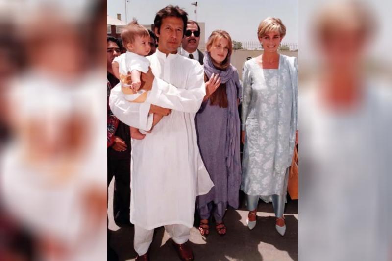 İmran Han, eşi Jemima ve Prenses Diana. Lahore havalimanı. 1997.jpg