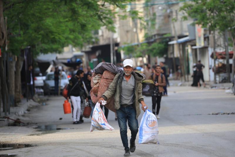 Analistlere göre Mısır'ın en büyük korkusu, yerinden edilen binlerce Gazzelinin sınırlarına akın etmesi AFP.jpg