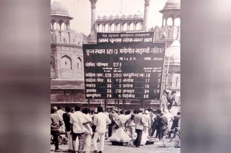 Delhi'de Lok Sabha seçim sonuçlarının gösterimi, 1971.jpg