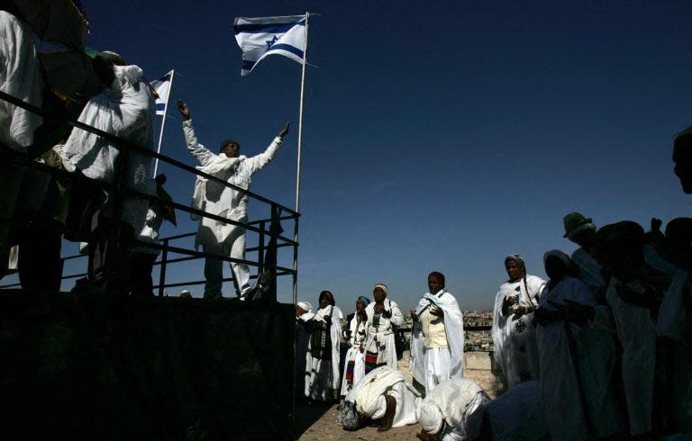 Kudüs'teki Etiyopyalı Yahudiler Sigd bayramı sırasında ibadet ediyorlar, 16 Kasım 2009 / Fotoğraf: AFP