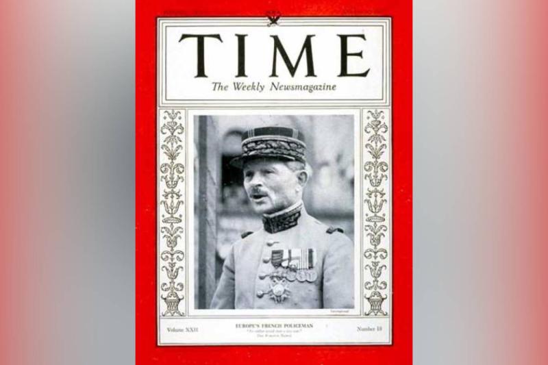 General Maxime Weygand, Time dergisi kapağında, 1933