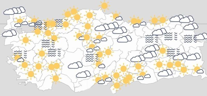 Şekil 3. Türkiye yüksek basınç etkisi altın