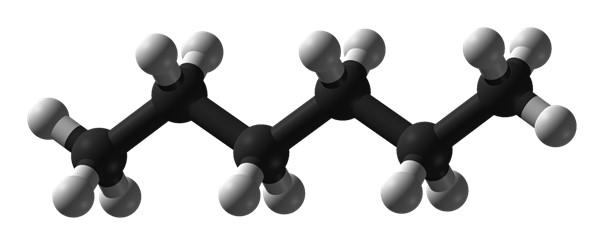 Şekil 2. Kimyasal çözücü hekzanın yapısı 