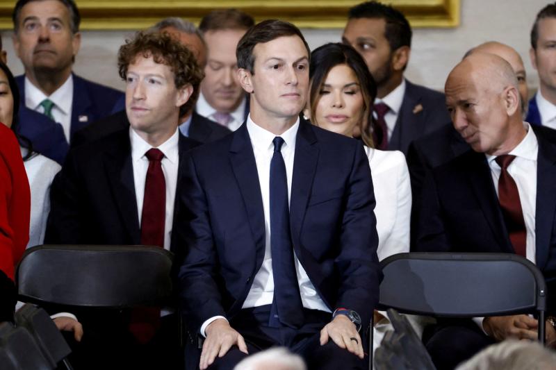 Jared Kushner ve Meta CEO'su Mark Zuckerberg, Washington'daki Capitol Rotunda'da Donald Trump'ın yemin törenine katıldılar, 20 Ocak 2025 / Fotoğraf: Reuters