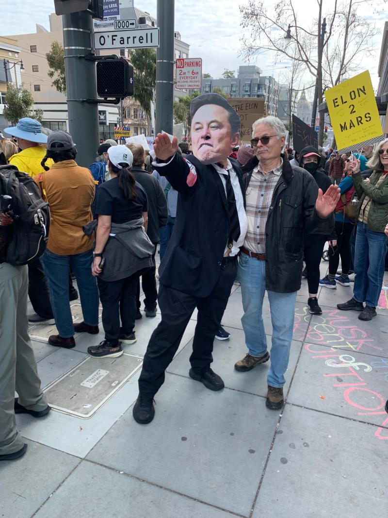 Tesla protesto