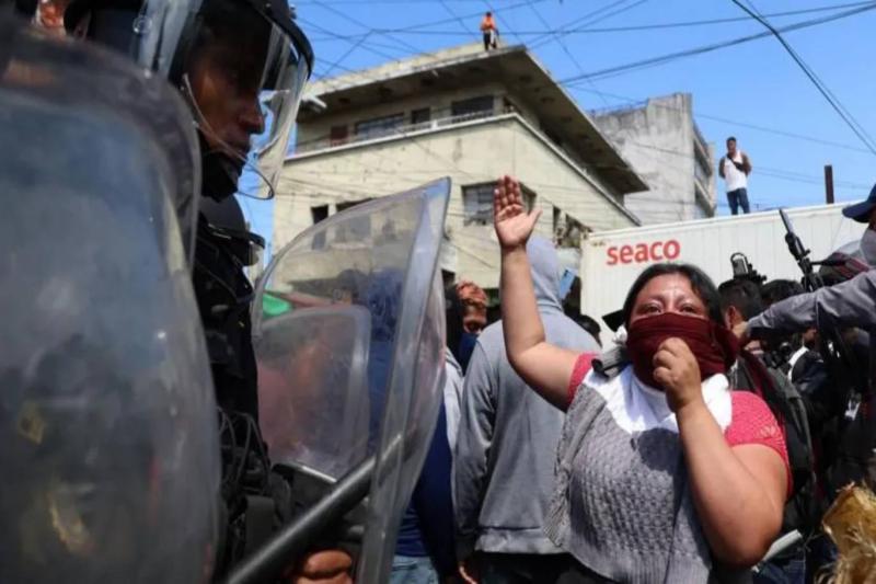 Guatemala'da sigortayı zorunlu kılan yeni kural iki gün süren protestoları tetikledi / Fotoğraf: EPA