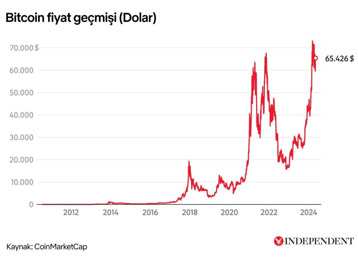 Bitcoin fiyat geçmişi